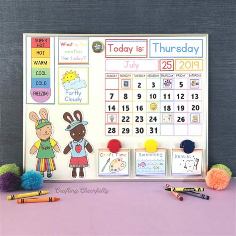 DIY Children's Calendar. How to create a handmade calendar for kids!