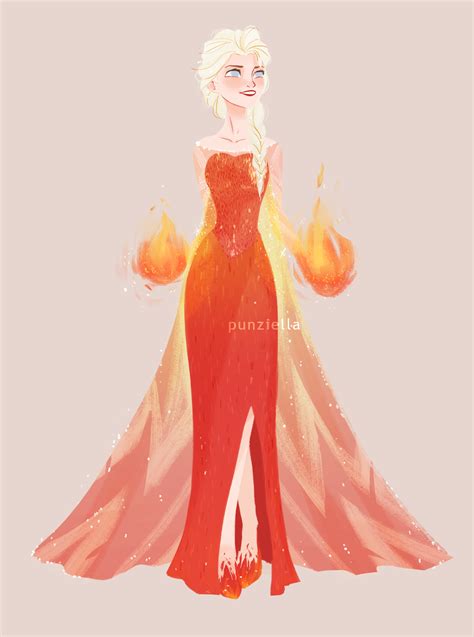 Fire!Elsa by muttonfudge on DeviantArt