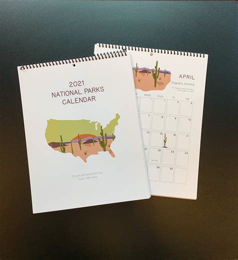 2021 National Parks Calendar | Etsy