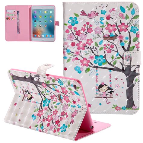 iPad Mini 4 Case Cover, Allytech 3D Cute Pattern Ultra Slim Folio Stand Protective Smart Case ...