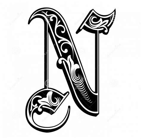 40 Letter N Tattoo Designs, Ideas and Templates - Tattoo Me Now