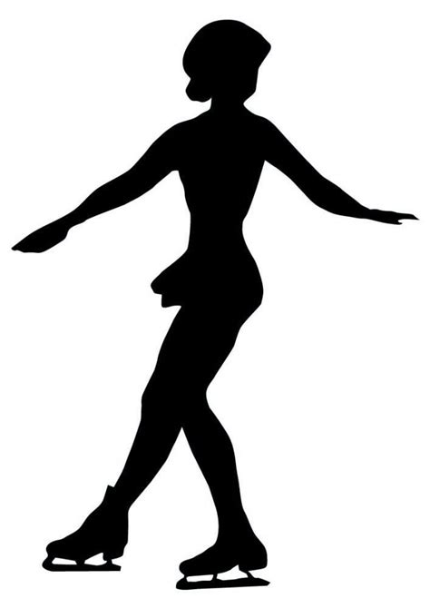 Ice Skate Silhouette at GetDrawings | Free download