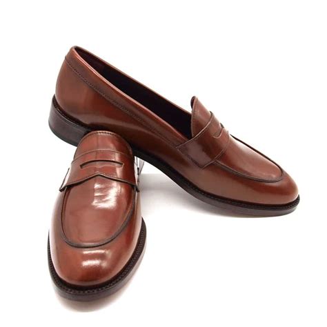 Brown Penny Loafers for Women Beatnik Irma Chesnut