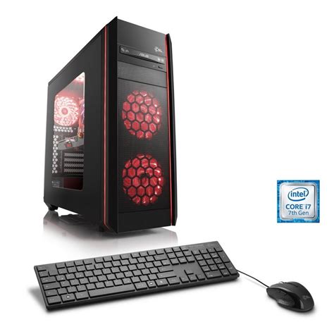 CSL Gaming PC, Intel Core i7-7700, GTX 1060, 16 GB DDR4, SSD »Speed ...