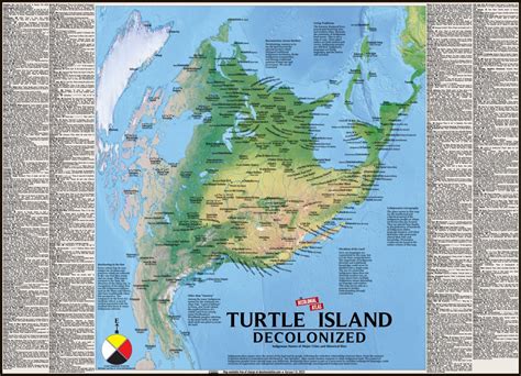 Turtle Island labeled in 150 Indigenous languages. New map took 9 years ...