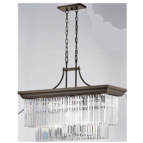 Kichler Emile 12-Light Olde Bronze Modern/Contemporary Crystal Linear ...