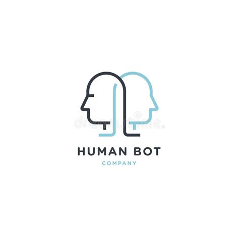 Computer Human Android Bot Logo, Artificial Intelligence Concept ...