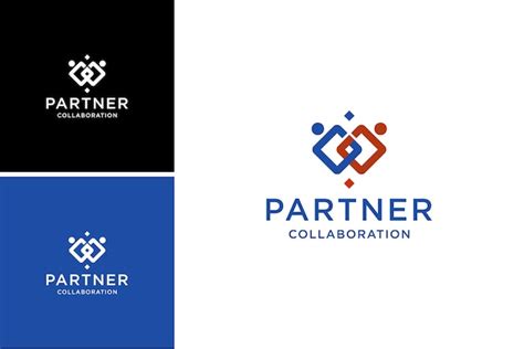 Premium Vector | Partners collaboration logo partnership human group vector