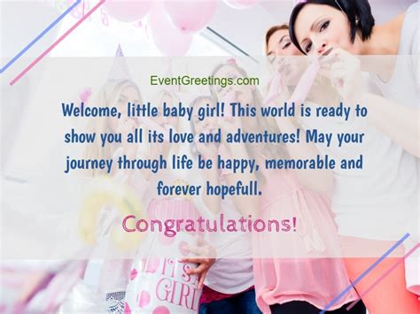 New Baby Girl Wishes, Quotes And Congratulation Messages