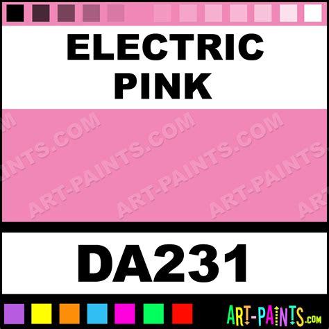 Electric Pink DecoArt Acrylic Paints - DA231 - Electric Pink Paint, Electric Pink Color ...