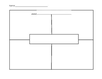 Blank 4-Square Graphic Organizer by Created by Christine | TPT