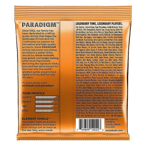 Ernie Ball Paradigm Slinky 9-46 Electric Guitar Strings | Reverb