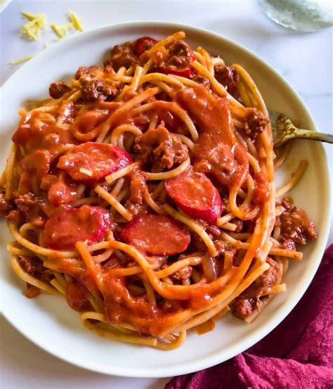 Jollibee Spaghetti - Curious Flavors Jollibee Spaghetti Recipe, Spaghetti Recipes, Filipino ...