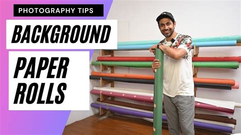 Seamless Paper Background Rolls for Studio Fashion Photography Tips - YouTube