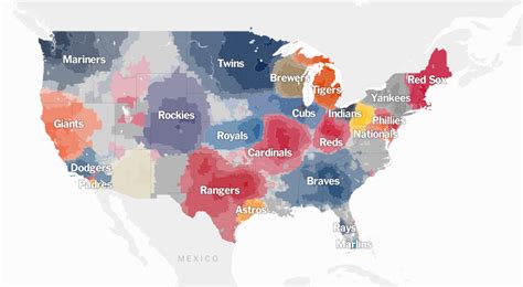 Baseball Fans Map – Josh's World