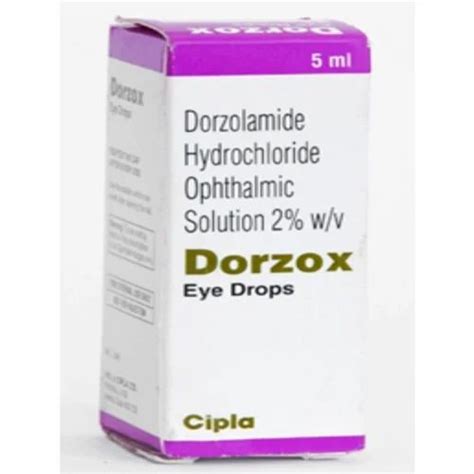 Allopathic Dorzox Eye Drop, Packaging Type: Bottle, Bottle Size: 5 ml, | ID: 4416090233