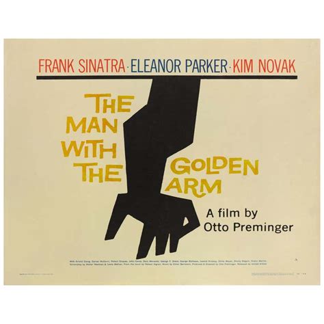 "The Man with the Golden Arm," Original US Film Poster For Sale at 1stDibs