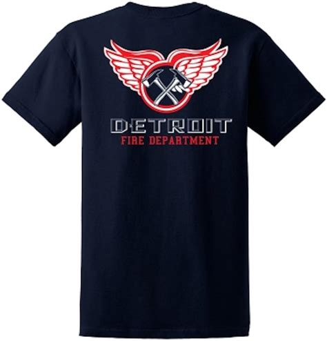 Detroit Fire Dept Duty Shirt Navy XXX-Large at Amazon Men’s Clothing store