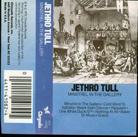 Jethro Tull – Minstrel In The Gallery (Cassette) - Discogs