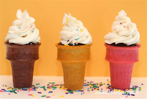 How to Make Ice Cream Cone Cupcakes - Mom vs the Boys