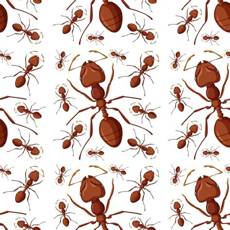 Red ant seamless background 1953739 Vector Art at Vecteezy