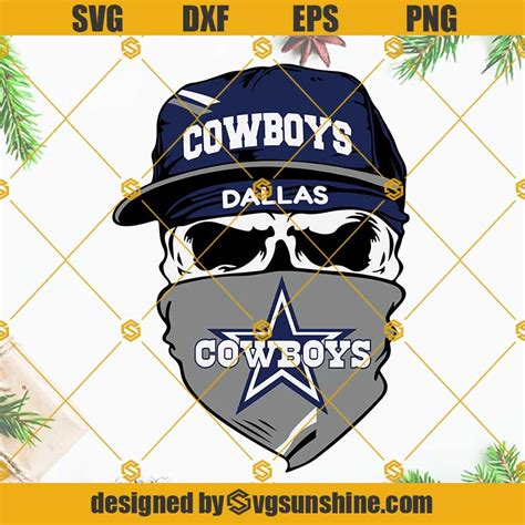 Dallas Cowboys Skull SVG, Cowboys SVG, Football SVG, Dallas Cowboys SVG