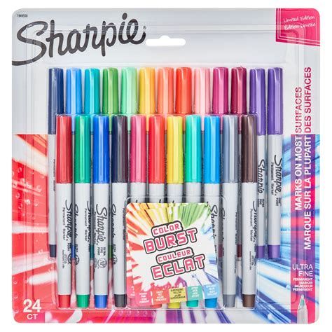 Sharpie Color Burst Set: Ultra Fine Permanent Markers, Assorted Variety ...