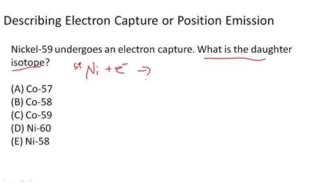 Describing Positron Emission/Electron Capture - YouTube