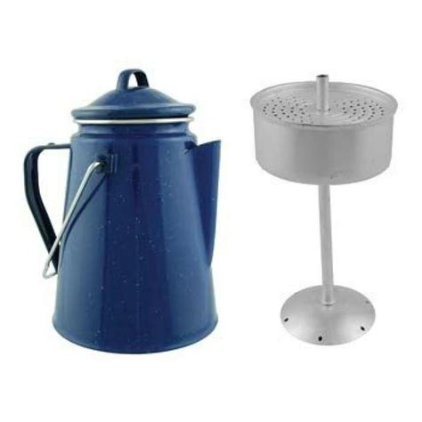 Camping Blue Enamel Coffee Pot with Perculation - Walmart.com - Walmart.com