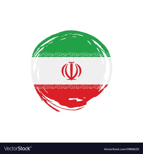 Iran flag Royalty Free Vector Image - VectorStock