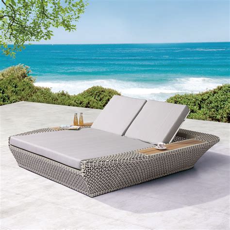 Contract quality outdoor chaise lounge with umbrella | TB Outdoor ...