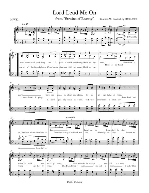 Lord Lead Me On Sheet music for Piano (Solo) | Musescore.com