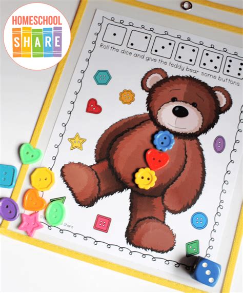 Teddy Bear Math Mat - Homeschool Share