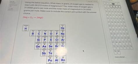 Solved BE Using the below equation, What mass, in grams of | Chegg.com