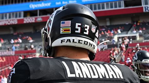 Before linebacker Nate Landman joined the Falcons, defensive end ...