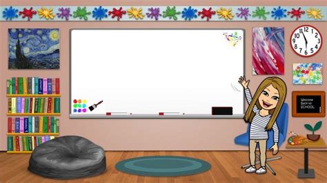 Bitmoji Classroom Template Art - Etsy | Classroom background, Circus ...