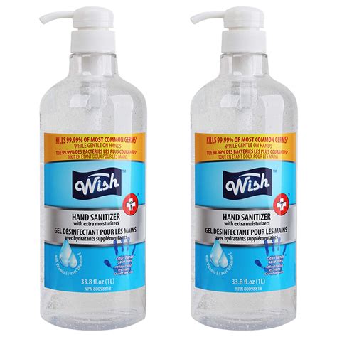 Wish Advanced Hand Sanitizer 33.8oz With Pump Pack of 4 (Package May Vary) - Walmart.com