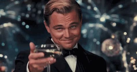 Leonardo Di Caprio Cheers GIF - Leonardo Di Caprio Cheers Drinks ...