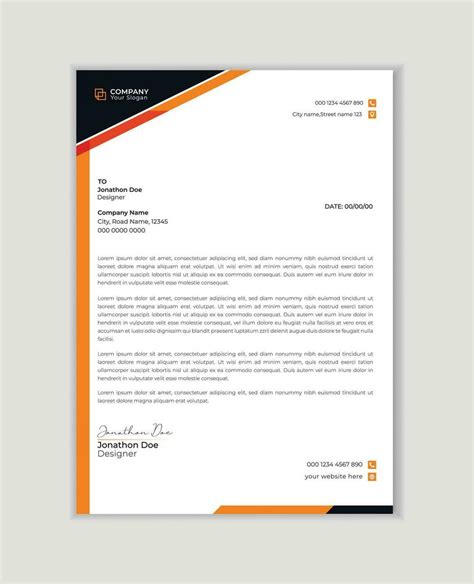 Creative and Professional letter head design template. modern corporate ...