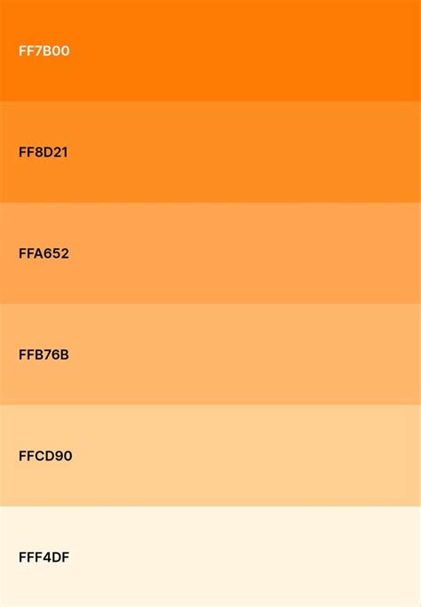 Orange Palette for Aesthetic Color Schemes