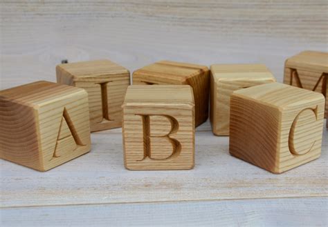 27 Spanish Alphabet Wooden Blocks Handmade ABC Letter Blocks - Etsy