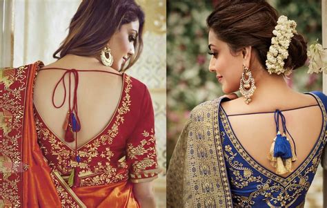 Heavy Saree Blouse Back Neck Designs To Rock at Functions - K4 Fashion