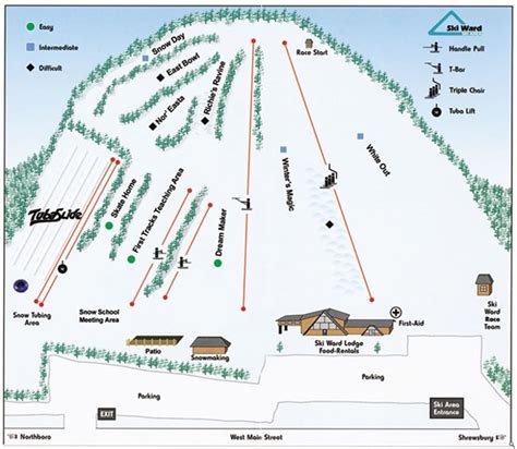 New England Ski Resorts Map