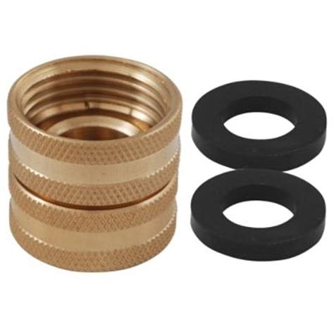 LDR Industries 504 2430 Swivel Hose Fitting Brass 3/4 inch F.H.T. X 3/4 inch F.H.T. | Luxe ...