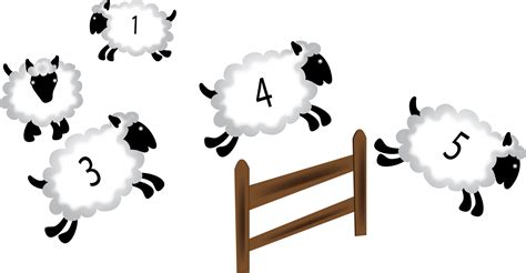 Counting sheep clipart - WikiClipArt