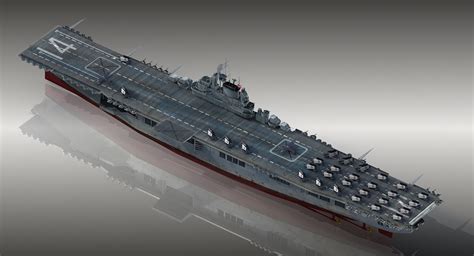 3D Uss Ticonderoga Cv-14 Cv Model - TurboSquid 1413873