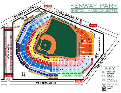 fenway park seating chart