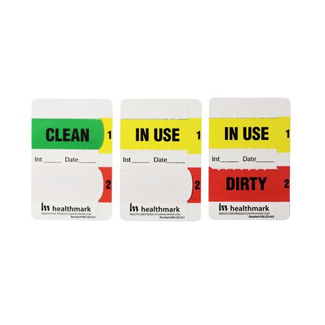 Labeling and Signage - Multi-Purpose Equipment Label - Healthmark Industries