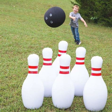 Giant Inflatable Bowling Game For Kids - Use Backyard Game Indoors Or ...