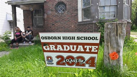 Osborn High School student works towards graduating high school.